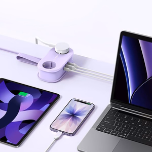 Orico AP3 20W GaN 5in1 strāvas sadalītājs 2x AC + 2x USB-A + 1x USB-C - violets
