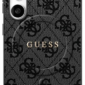 Guess 4G Ring Classic Logo Magnētiskais viedtālruņa apvalks Samsung Galaxy S25 FE - melna