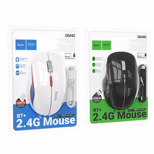 Bezvadu pele Hoco GM40 RGB melns
