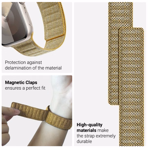 Crong Melange magnētiska siksniņa Apple Watch 38 / 40 / 41 / 42 mm, dzeltena melanža