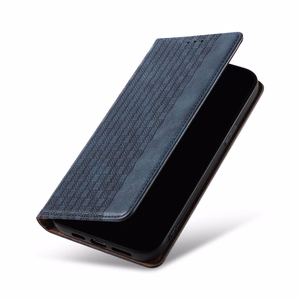 Magnet Strap Case для Samsung Galaxy S23+ флип-кошелёк мини-ремешок подставка синий