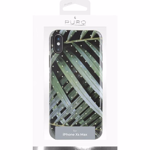 Puro Glam Tropical Leaves Brilliant Leaves vāciņš ierīcei iPhone XS Max