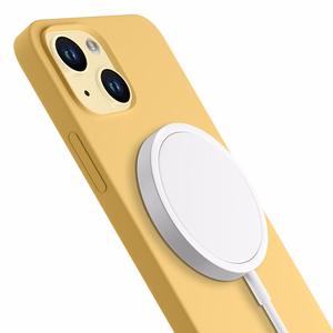 3mk Hardy Silicone MagViedtālruņa apvalks iPhone 15 Plus - dzeltena