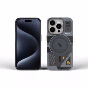 Viedtālruņa apvalks FORCELL F-PROTECT Levels ar divslāņu 4D tehnoloģiju, militārā triecientesta sertifikātu, saderīgs ar MagSafe, paredzēts IPHONE 16 PRO MAX pelēks