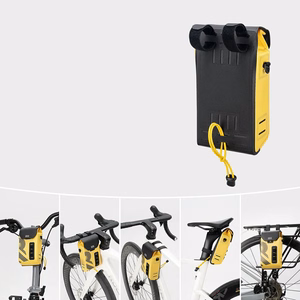 Rockbros AS-160 ūdensizturīga velosipēda stūres soma 1.3L - dzeltena