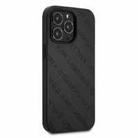 Karl Lagerfeld perforēts Allover apvalks iPhone 13 Pro / 13 6.1" - melna