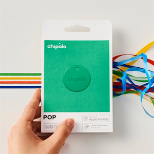 Chipolo POP Bluetooth priekšmetu meklētājs ar nomaināmu bateriju iOS un Android ierīcēm, zaļš