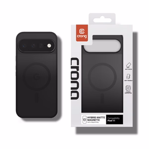 Crong Hybrid Matte Magnetic MagSafe aizsargvāciņš Google Pixel 11, melns