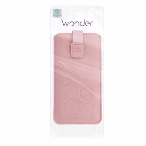 WONDER Deko Pouch Case (Size M) for Iphone 5/Nokia 215 4G/225/5310 2020 pink