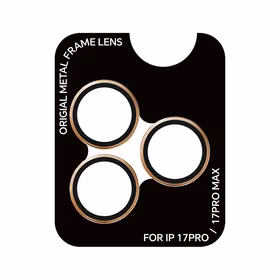 Rock Tempered stikls Pure Series Camera Lens on camera for Iphone 17 Pro/17 Pro Max (lens 3 pieces) oranžs