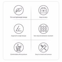 Nillkin Ascent regulējams portatīvā datora statīvs pelēks