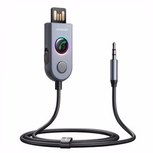 Adapteris Joyroom JR-CB6 pelēks (Ievade: Bluetooth 5.3 / Izvade: AUX)