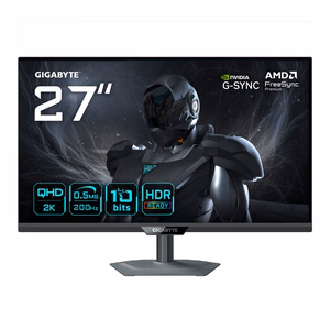 GIGABYTE G27Q20 27 collas QHD spēļu monitors 2560x1440 200Hz 0.5ms 350 cd/m2 G-Sync saderīgs FreeSync Premium HDR10 HDMI 2.0 DisplayPort 1.4
