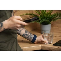 FORCELL F-DESIGN FS05 siksniņa SAMSUNG pulkstenim 22 mm melna