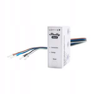 Shelly 3EM-63W Gen3 1/3 kanāla WiFi enerģijas skaitītājs (vadu modelis)