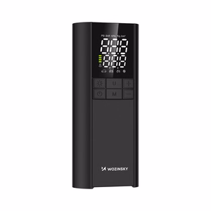 Wozinsky WPEP-8000 compressor, electric pump, 8000mAh power bank, flashlight - black