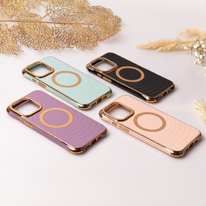 Circle Glam Magnētiskais viedtālruņa apvalks iPhone 13 Pro 6,1" piparmētru