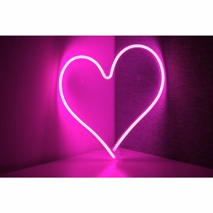 Neon LED on USB - HEART model