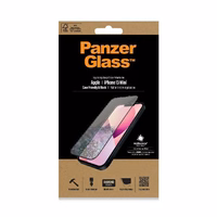 PanzerGlass E2E Microfracture antibakteriālais stikls iPhone 13 mini - ar melnu rāmi