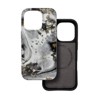 FORCELL F-PROTECT Mirage, militāri pārbaudīts apvalks ar MagSafe, saderīgs ar IPHONE 15 PRO MAX sudraba migla