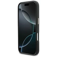 GUESS korpuss priekš IPHONE 17 GUHCP17S5PS4RGGK (PU FW Resin Logo) melns