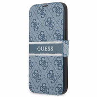 Guess GUBKP13S4GDBL iPhone 13 mini 5.4" zils/zils grāmatas tipa apvalks 4G Stripe
