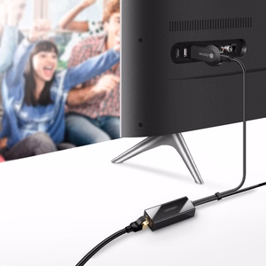Ugreen 30985 ārējā tīkla karte Chromecast ar micro USB / USB-A savienotājiem 100Mb/s 1m melna