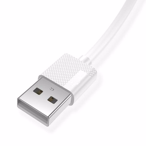 Kabelis T-PHOX Nets Micro USB, balts, 3A, PVC, 1,2M