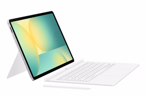 DX625UW Book Cover Keyboard -AI Key Samsung Galaxy Tab S10 FE+, balts