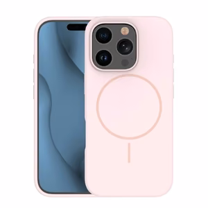 Silicone Thin Mag maciņš iPhone 16 Pro 6,3" gaiši rozā