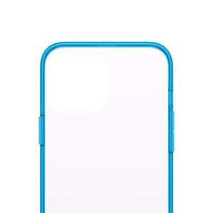 PanzerGlass ClearCase antibakteriālais, militārā standarta sertificētais viedtālruņa apvalks iPhone 13 Pro Max – caurspīdīgs zils