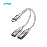 BWOO 2 in 1 Adapteris  2 Type C ports to 3.5MM Jack BZ68