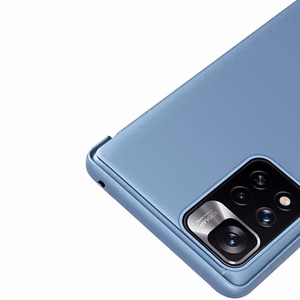 Clear View viedtālruņa apvalks ar atveramu vāciņu Huawei nova 8i melns