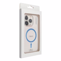 Drop Glue Krāsains Gredzens Magnētiskais Viedtālruņa apvalks saderīgs ar MagSafe SAMSUNG A36 gaiši zila