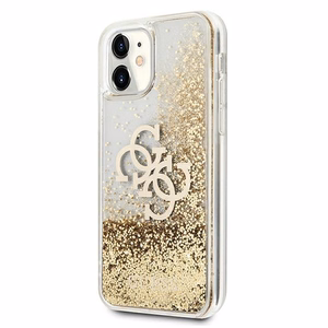 Чехол Guess 4G Big Liquid Glitter для iPhone 11 6.1" / Xr - золотой