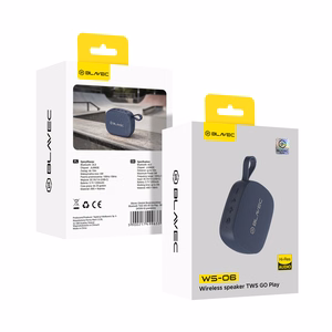 Blavec Portatīvais Bluetooth Skaļrunis TWS WS-06 Go Play - 6W (WS06-N) tumši zils