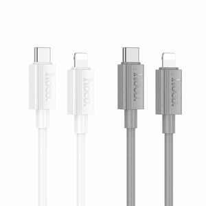 Cable USB C to Lightning Hoco PD 27W 1 m X107 gray