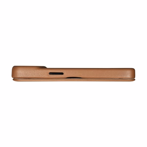 iCarer CE Premium ādas folio vāciņš iPhone 14 Plus ar MagSafe magnētisku flip vāciņu - brūnās krāsā