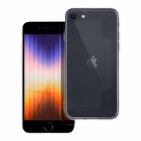 Caurspīdīgs 2 mm viedtālruņa apvalks IPHONE 7 / 8 / SE 2020 / SE 2022 (ar kameras aizsardzību)