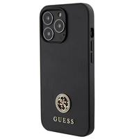 Guess Strass Metal Logo viedtālruņa apvalks iPhone 13 Pro 6.1" - melna