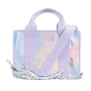 Case-Mate Mini Travel Tote Bag water-resistant shoulder bag, Soap Bubble