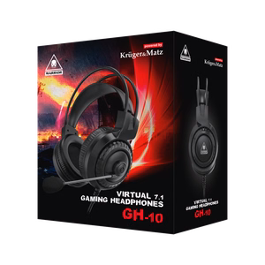 Kruger&Matz Warrior GH-10 uz ausīm liekamas spēļu austiņas