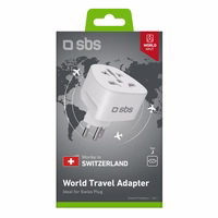 Adapteris no CH sienas kontaktdakšas uz universālo kontaktdakšu