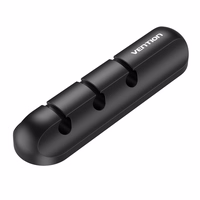 Vention 5 portu galda kabeļu organizators melns