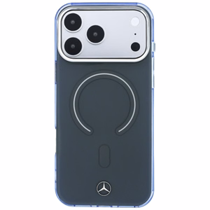 Mercedes Double Layer Iconic Logo vāciņš modelim iPhone 18 Pro Max / 17 Pro Max, saderīgs ar MagSafe – tumši pelēks