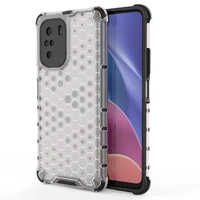 Honeycomb apvalks bruņu apvalks ar TPU buferi Xiaomi Redmi K40 Pro+ / K40 Pro / K40 / Poco F3 caurspīdīgs
