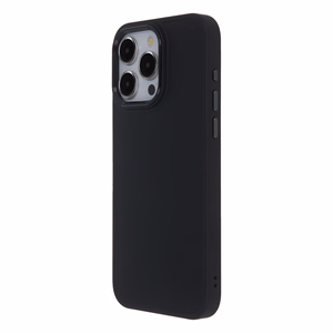 Satīna viedtālruņa apvalks iPhone 15 Pro 6,1" melns