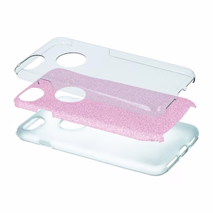 Glitter 3in1 maciņš for Samsung Galaxy A17 4G / A17 5G rozā
