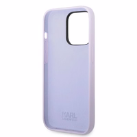 Karl Lagerfeld KLHCP14XSNIKBCU iPhone 14 Pro Max 6.7" kietais apvalks violetais Silikona Ikoniskais