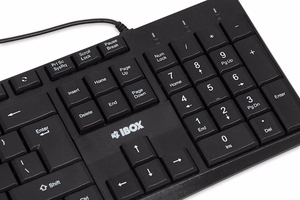 iBOX Eris USB tastatūra, Melns